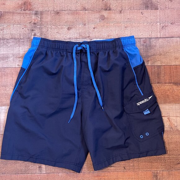 Men's Speedo Blue Swim Trunks size XXL - Picture 1 of 4